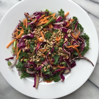 Gluten-free vegan kale salad from Terra's Kitchen